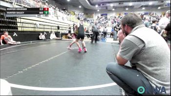 100 lbs Consi Of 8 #1 - Hunter Krueger, Cleveland Take Down Club vs Hunter Bailey, Madill Takedown