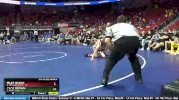 132 lbs 5th & 7th Place - Cade Brown, 8-Emmetsburg vs Riley Radke, 6-Missouri Valley