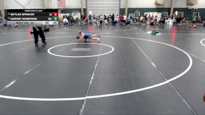 82 lbs Quarterfinal - Karter Thompson, NATF vs Skylar Spencer, Sherman Challengers