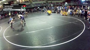 120 lbs Champ. Round 1 - Gwynn Kaupp, Keya Paha vs Mya Sibson, Blair Wrestling Club