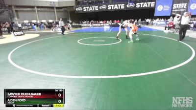 1A 190 lbs 1st Place Match - Aiden Ford, Zillah vs Sawyer Muehlbauer, Columbia (White Salmon)