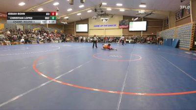 149 lbs Champ. Round 1 - Christian Lopez, Unattached vs Josiah Bohn, Arizona Christian University