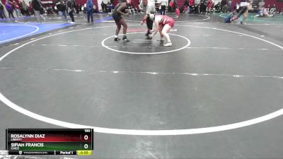 190 lbs Cons. Semi - Rosalynn Diaz, Liberty vs Sifiah Francis, Chico