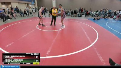 195 lbs 2nd Place Match - Johnny Lastinger, Cardinal Wrestling Club vs Iyanu Akingbolagun, 3F Wrestling