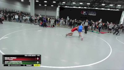 175 lbs Cons. Semi - Sean Perez, Jflo Trained vs Sam Harrington, Bad Karma Wrestling Club