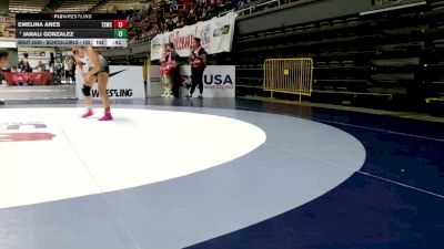 Schoolgirls - 120 lbs 1st Place Match - Janali Gonzalez vs Emelina Anes, Team Selma Wrestling Club