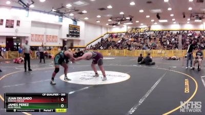 285 lbs 7th Place Match - Juan Delgado, Rancho Mirage vs James Perez, Aliso Niguel