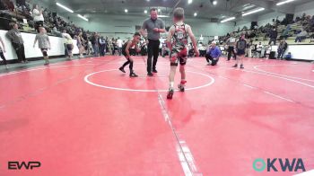 52 lbs Quarterfinal - Easton Nalder, Skiatook Youth Wrestling vs Kingston Warrior, Wagoner Takedown Club