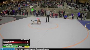 49 lbs Cons. Round 4 - Daxton David, Culver Mat Club vs Jaylen Vale, Cottage Grove Wrestling Club