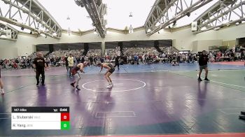 147-H lbs Consi Of 32 #1 - Luke Sluberski, Yale Street vs Ryan Yang, Jersey 74