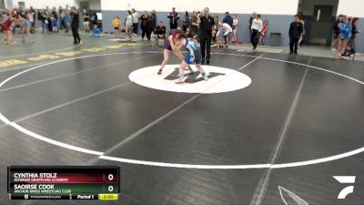 127 lbs Round 2 - Saoirse Cook, Anchor Kings Wrestling Club vs Cynthia Stolz, Interior Grappling Academy