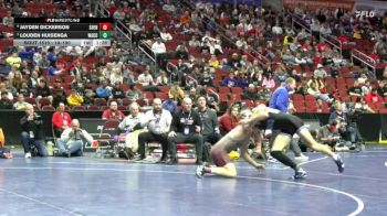 1A-190 lbs Semifinal - Louden Huisenga, WACO, Wayland vs Jayden Dickerson, Shenandoah