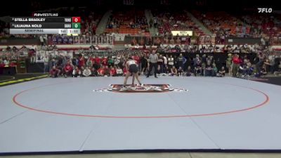 115 lbs Semifinal - Liliauna Nold, St. George-Rock Creek HS vs Stella Bradley, Tonganoxie Hs