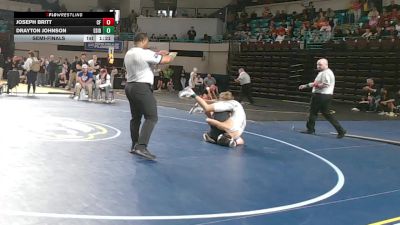 120 lbs Semifinal - Joseph Britt, Carolina Forest vs Drayton Johnson, Eastside