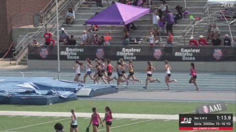 2026 AAU Junior Olympic Games - Youth Girls' 3k, Semi-Finals 2 - Age 15-16