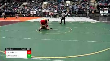 2 - 220 lbs Cons. Semi - Hunter Rinker, Mountain View (Quicksburg) vs Casey Mooneyhan, Lee