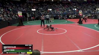 55 lbs Quarterfinal - Grayson Eller, NRK1 vs Jaxson Hahn, CNY2