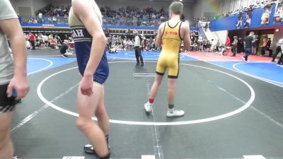 126 lbs Quarterfinal - Tynan Justice, HURRICANE WRESTLING ACADEMY vs Liam Chism, Cohesion Wrestling Academy
