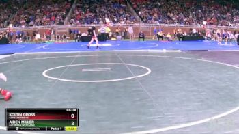 D3-138 lbs Quarterfinal - Koltin Gross, Constantine HS vs Aiden Miller, Lutheran Westland