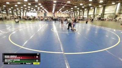 72 lbs Rd# 2 10:30am Friday - Beckett Moyer, Iowa Black vs Ross Hindle, Ranger Wrestling Club