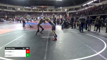 130 lbs Quarterfinal - Nathaniel Angle, Colts Wrestling Club - SV vs Brennan Grant, St Jude Fire