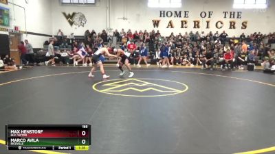 165 lbs Cons. Semi - Marco Avila, Riceville vs Max Henstorf, HLV, Victor