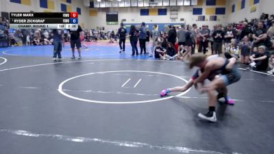 100 lbs Champ. Round 1 - Ryder Zickgraf, Fighting Squirrels Wrestling Club vs Tyler Marx, Fighting Squirrels Wrestling Club