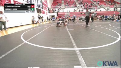 131 lbs Rr Rnd 1 - Cole Blankenship, Mustang Bronco Wrestling Club vs Harbor Hicks, Sallisaw Takedown Club