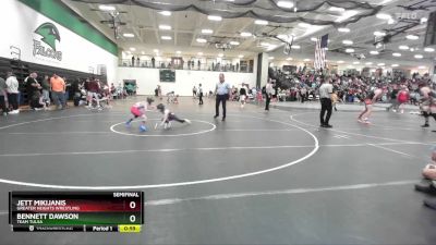 55-60 lbs Semifinal - Jett Mikijanis, Greater Heights Wrestling vs Bennett Dawson, Team Tulsa