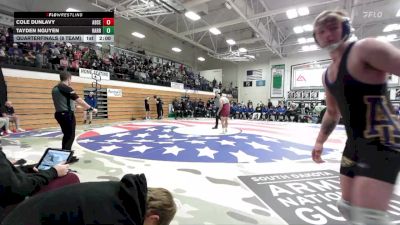 190 lbs Quarterfinals (8 Team) - Cole Dunlavy, Aberdeen Central vs Tayden Nguyen, Harrisburg