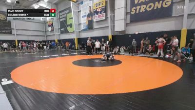 130 lbs Quarterfinal - Jack Hardy, Manalapan vs Colton Wirtz *, Warwick