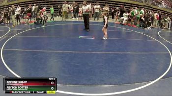 62 lbs 1st Place Match - Peyton Potter, Green River Grapplers vs Adeline Sharp, Uintah Wrestling