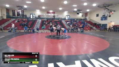 215 lbs Semifinal - Bo Miller, Oroville vs Omar Pruneda, Warden