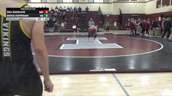 157 lbs Round 1 (3 Team) - Brock Hoppenjan, Vinton-Shellsburg vs Will Goodlove, Mount Vernon