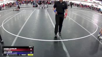 120 lbs Round 1 - Ayden Kuebler, GI Grapplers vs Zac Snow, MWC Wrestling Academy