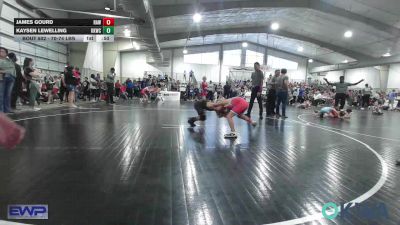 70-74 lbs Quarterfinal - James Gourd, Raw Wrestling Club vs Kaysen Lewelling, Keystone Kids Wrestling Club