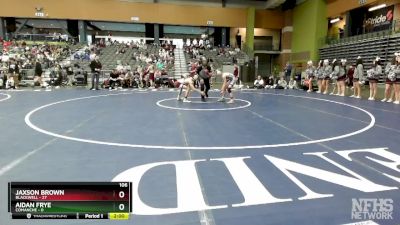 106 lbs Quarterfinals (8 Team) - Aidan Frye, COMANCHE vs Jaxson Brown, BLACKWELL