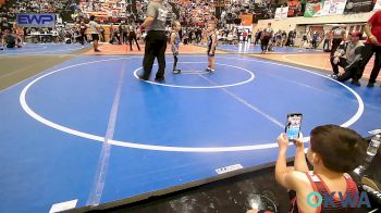 66 lbs Quarterfinal - Lightning Kirk, Hilldale Youth Wrestling Club vs Haze Mashburn, Collinsville Cardinal Youth Wrestling