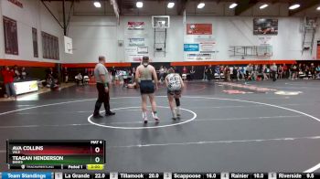 140 lbs Champ. Round 1 - Ava Collins, Vale vs Teagan Henderson, Banks