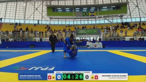 CREUSIMERY ALVES DE OLIVEIRA vs JOSILENE BARBOSA MACIEL 2026 FPJJ Circuito Paulista GI Etapa 3