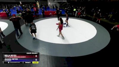 94-100 lbs Cons. Semi - Bella Reyes, Lion Of Judah Wrestling Academy vs Gianna Reyes, California