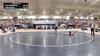 Girls 107 lbs 1st Place Match - Ellie Underwood, Seymour High School vs Cora Finstad, Gibbs High School
