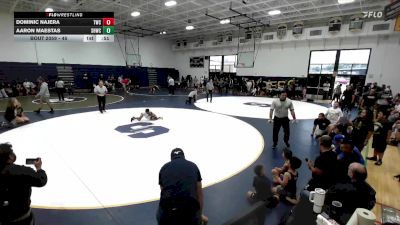 45 lbs Quarterfinal - Aaron Maestas, Savage House Wrestling Club vs Dominic Najera, Threshold Wrestling Club