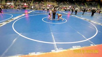 84 lbs Consi Of 16 #2 - Nathanial Sanders, Red Cobra Westling Academy vs Flynn Arnestad, Ranger Wrestling Club