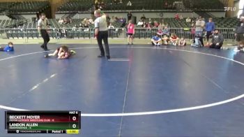 77 lbs Round 2 (4 Team) - Landon Allen, Independence vs Beckett Moyer, Moyer Ultimate Wrestling Club