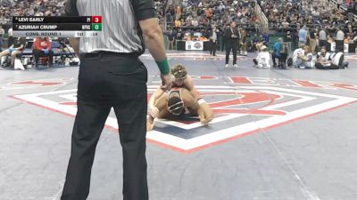 4A 165 lbs Cons. Round 1 - Levi Early, Pisgah High School vs Azuriah Crump, North Pitt High School