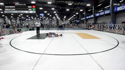 95 lbs Rr Rnd 3 - Jack Beech, Funk University vs Emilio Lara, Broad Axe Green