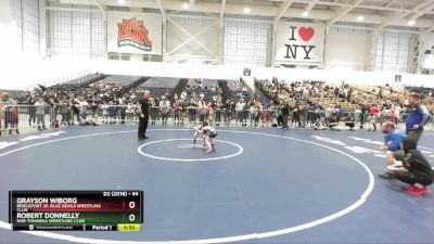 44 lbs Champ. Round 1 - Robert Donnelly, Nor Tonawaa Wrestling Club vs Grayson Wiborg, Brockport Jr. Blue Devils Wrestling Club