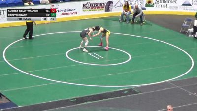 127 lbs 7th Place - Aubrey Kelly Walker, Valley vs Raelyn Graff, Line Mountain