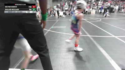 46 lbs Round Of 16 - Dilynn Burch, Team Tulsa Wrestling Club vs Dallas McClain, Berryhill Wrestling Club